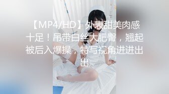 【MP4/HD】外表甜美肉感十足！吊带白丝大肥臀，翘起被后入爆操，特写视角进进出出