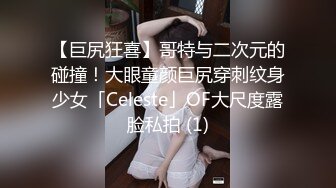 【巨尻狂喜】哥特与二次元的碰撞！大眼童颜巨尻穿刺纹身少女「Celeste」OF大尺度露脸私拍 (1)